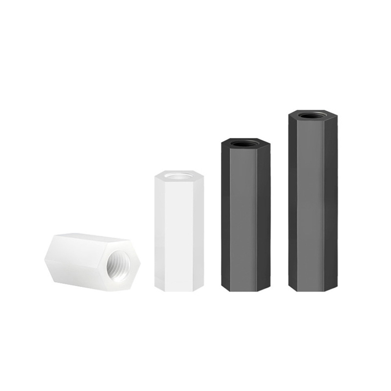 Columna de nylon columna columna hexagonal accesorios eléctricos de tuerca de nylon
