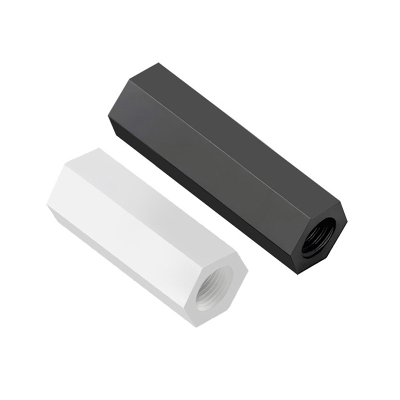 Columna de nylon columna columna hexagonal accesorios eléctricos de tuerca de nylon