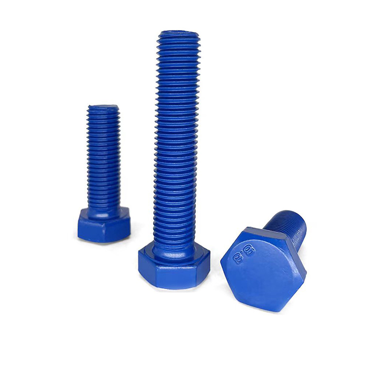 Grado 10.9 12.9 8.8 A2 70 Tornillo hexagonal de acero inoxidable Tornillo cubierto de azul