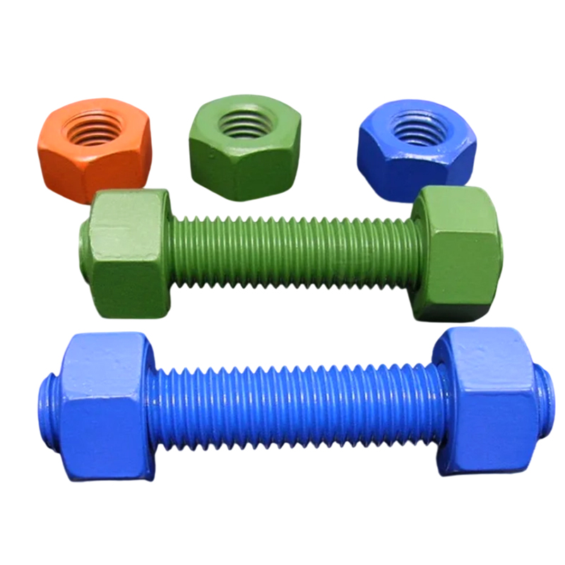 Acero de aleación M27*300 PTFE/Dacromet que cubre B7 pernos prisioneros de varillas roscadas