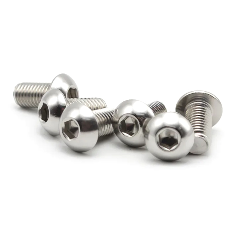 Tornillo hueca hexagonal de cabeza redonda galvanizado de acero aleado M5*10
