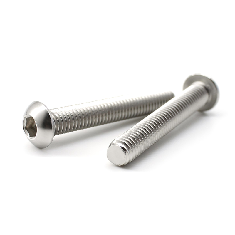 Tornillo hueca hexagonal de cabeza redonda galvanizado de acero aleado M5*10