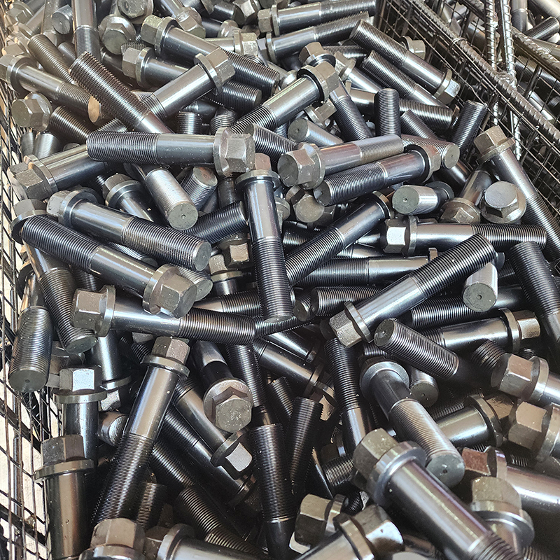 Pernos de cilindro de perno de brida de cabeza hexagonal galvanizados de grado 8,8 de acero de aleación M8 × 60