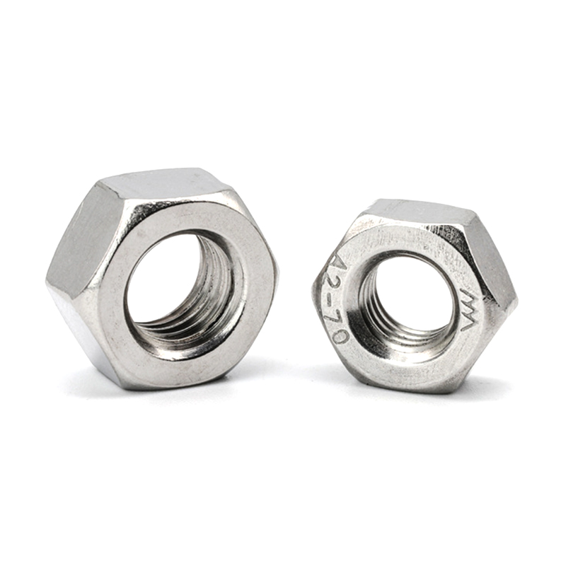 Tuercas hexagonales lisas DIN934 M1 SS304