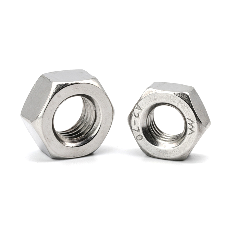 Tuercas hexagonales de acero inoxidable 304 DIN934 M1.2