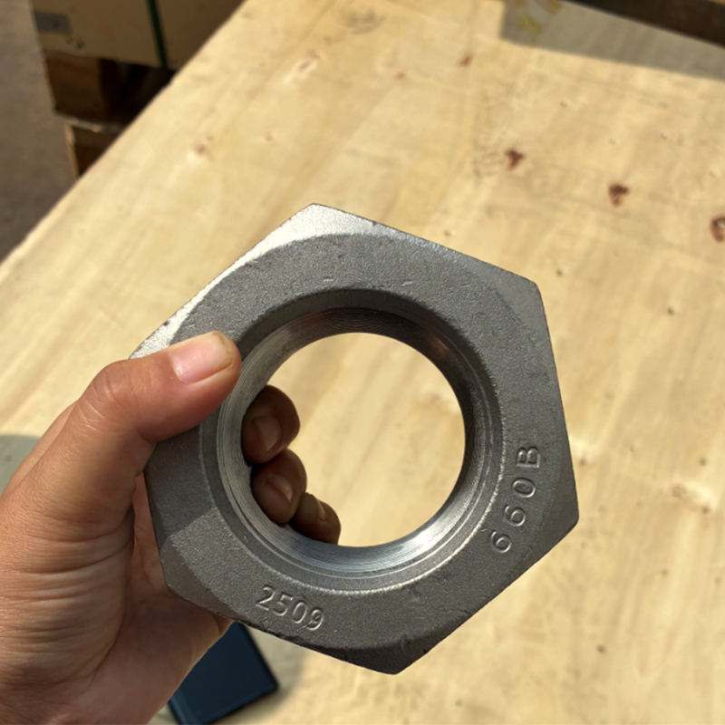 Tuercas hexagonales pesadas galvanizadas en caliente negras