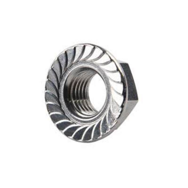 Tuercas antideslizantes con brida hexagonal DIN6923 M4