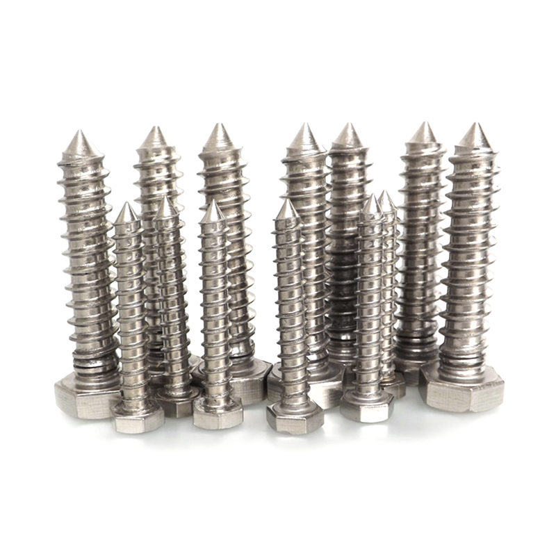 Tornillos para madera con cabeza hexagonal lisa DIN 571