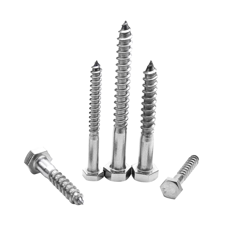 Tornillos para madera de cabeza hexagonal ST5*25 SS316 para carpintería