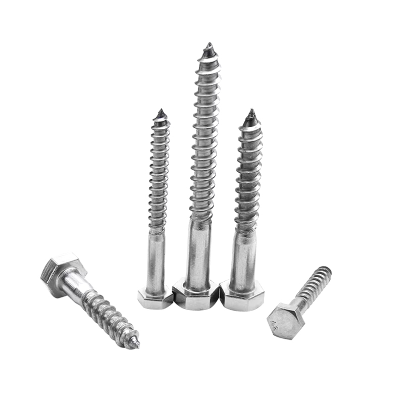 Tornillos para madera hexagonales de acero inoxidable 304 ST5 * 35