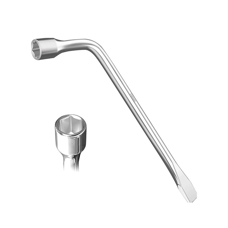 Llave de tuercas para llanta de repuesto de automóvil en forma de L de 19 mm
