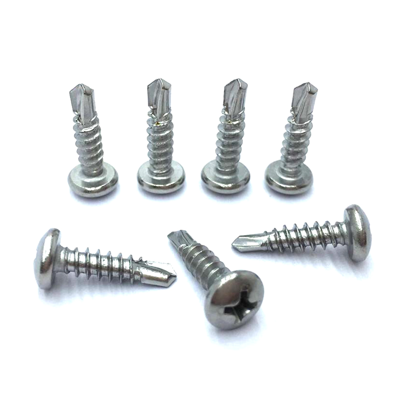 Tornillos autoperforantes de cabeza cruzada llana DIN 7504K SS304