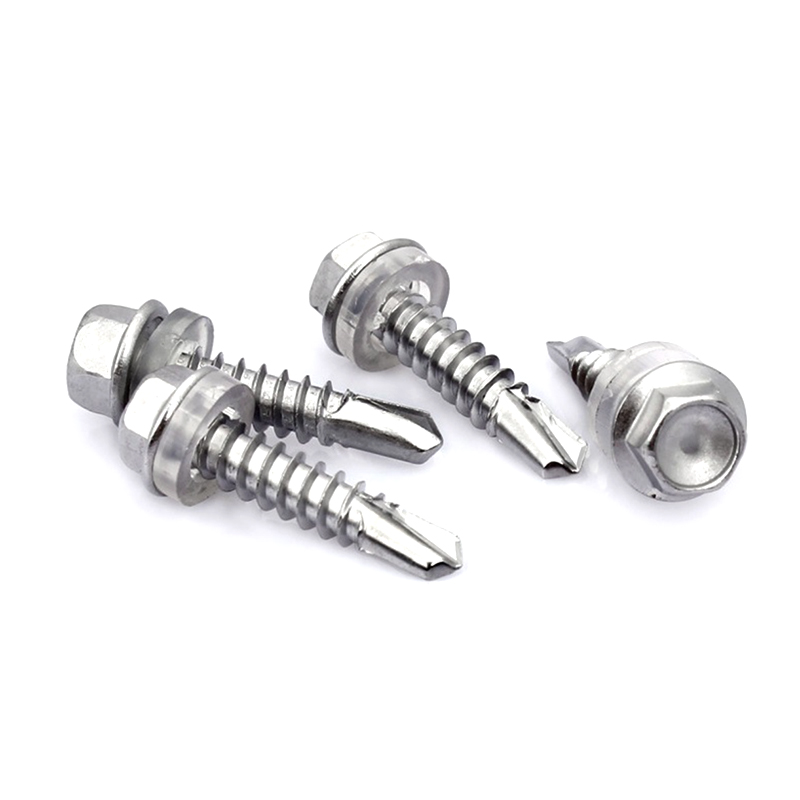 Tornillos autoperforantes de zócalo hexagonal de acero inoxidable ST2.9*9.5