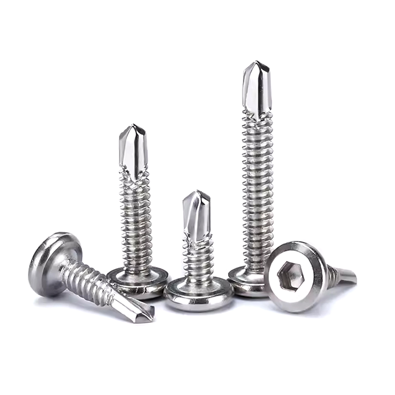 Tornillos de cola autoperforantes de acero inoxidable DIN7504M 410