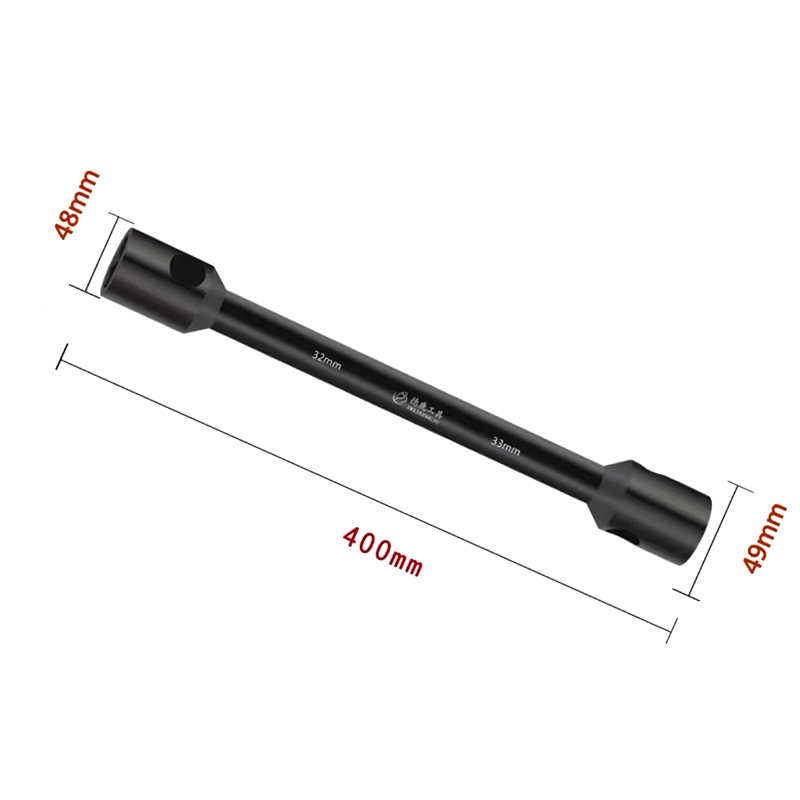 Llave de rueda bidireccional de servicio pesado de acero al carbono