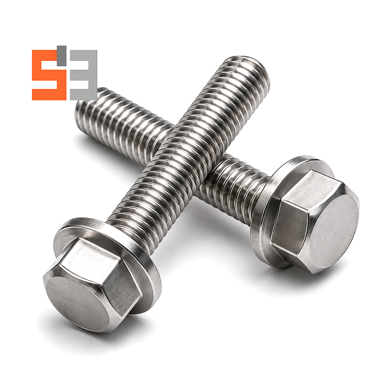 Perno de brida hexagonal de acero inoxidable 304 DIN 6921 Perno de brida hexagonal de acero inoxidable 304 DIN 6921