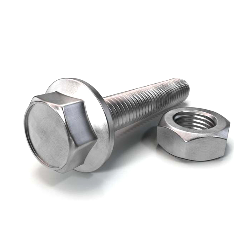 Perno de brida hexagonal de acero inoxidable 304 DIN 6921 Perno de brida hexagonal de acero inoxidable 304 DIN 6921