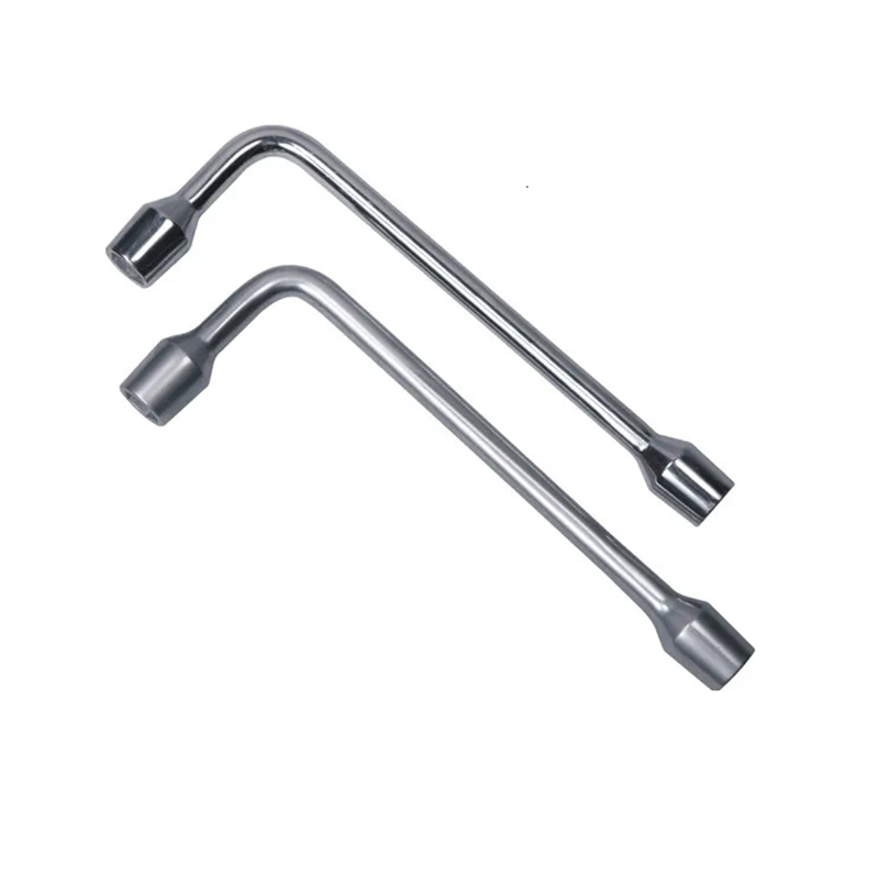 Llave hexagonal tipo L de doble extremo cromada de acero al cromo vanadio