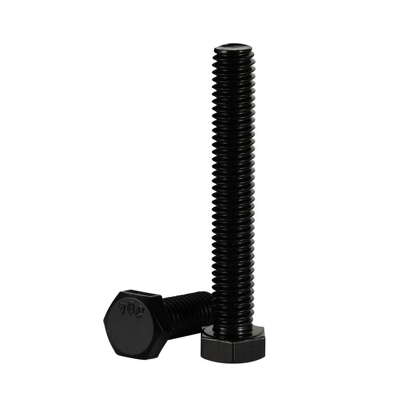 Perno hexagonal de rosca completa de óxido negro SS304 A2-70 DIN 933
