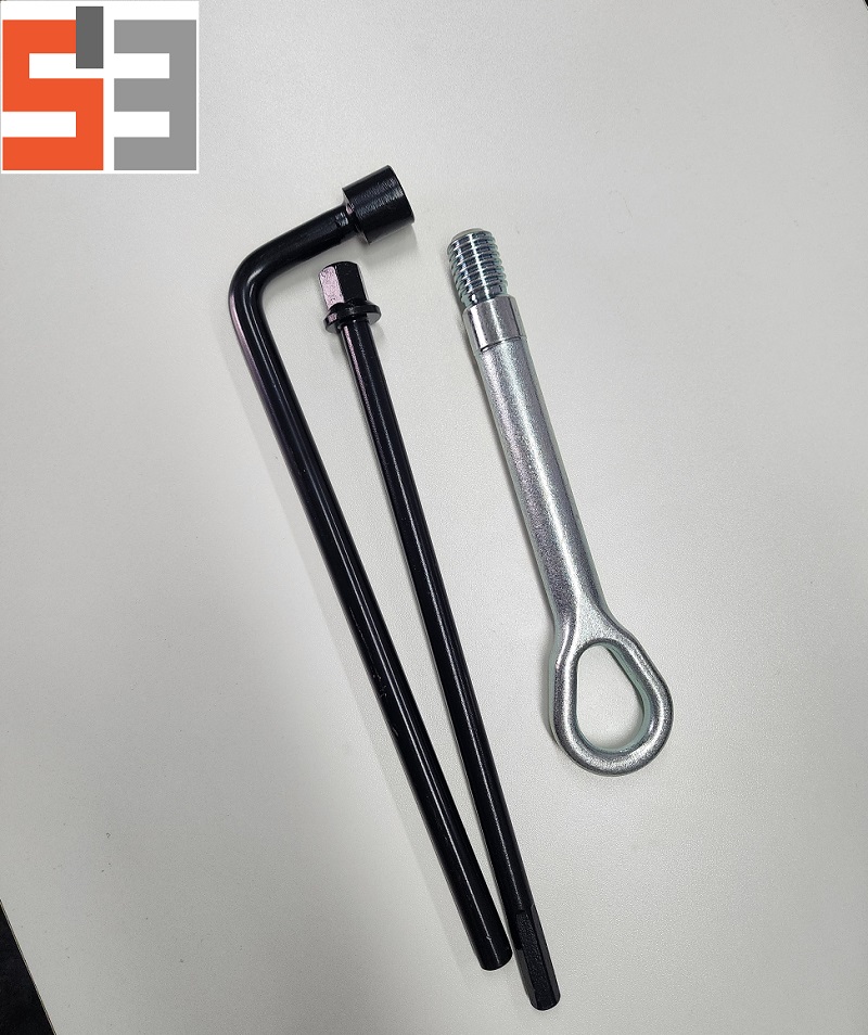Perno de argolla de remolque de alta resistencia, gancho de remolque de automóvil, accesorio de remolque de emergencia a bordo del vehículo